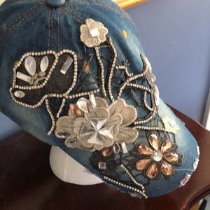Jeweled Baseball Cap for the woman who loves baseball at it’s finest.